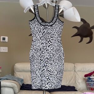 BCBGMaxAzria Animal Print Mini Dress